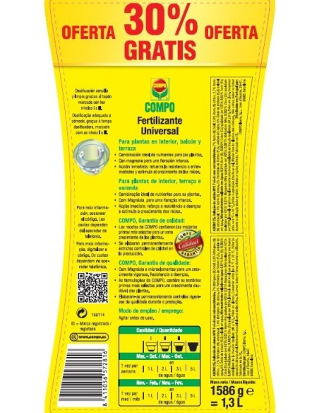 ABONO PLANT LIQ COMPO UNIV 1435306011 1.3 LT