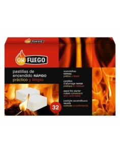 PASTILLA ENCENDIDO BARBACOA 32 PZAS OK FUEGO