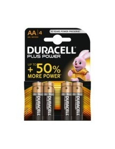 PILA ALCALINA LR06 AA 1.5V POWER PLUS DURACELL 4 PZ