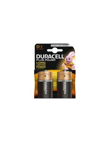PILA ALCALINA LR20-D BL2 1.5V D POWER PLUS DURACELL 2 PZ