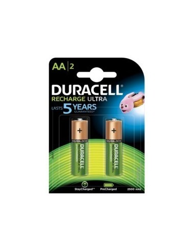 PILA RECARGABLE LR06 AA 1.2V 2500MAH DURACELL 2 PZ