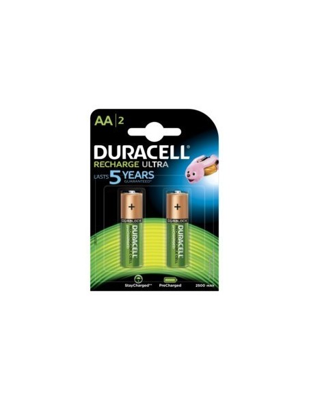 PILA RECARGABLE LR06 AA 1.2V 2500MAH DURACELL 2 PZ