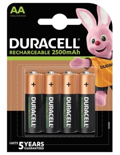 PILA RECARGABLE LR06 AA 2500MAH ULTRA DURACELL 4 PZAS