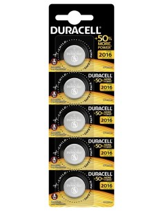 PILA BOTON CR2016 LITIO DURACELL 5 PZ