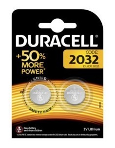 PILA BOTON 2032 DURACELL 2 PZ