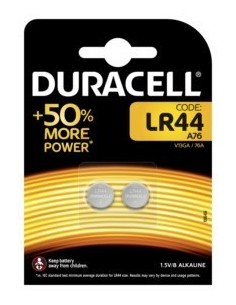 PILA BOTON LR44 DURACELL 2 PZ