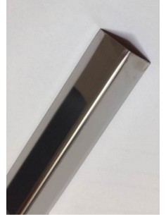 ESQUINERO PARED 25X25X2.70MT ADH RUFETE MET ACERO INOX 11001