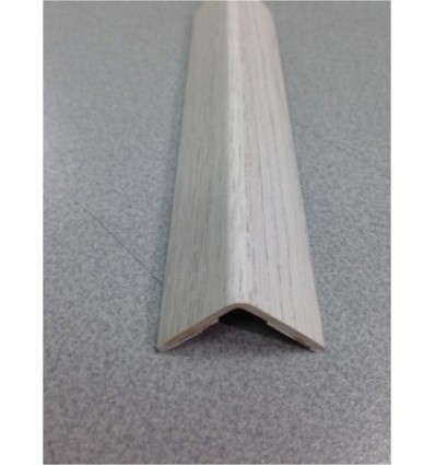 ESQUINERO PARED 25X25X2,60MT ADH RUFETE PVC ROBLE POL 41551