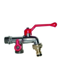 GRIFO JARDIN CURVO DOBLE SALIDA AQC