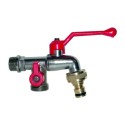 GRIFO JARDIN CURVO DOBLE SALIDA AQC
