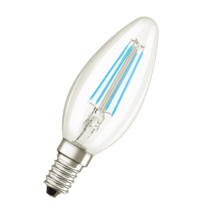 LAMPARA ILUMIN VELA LED FILAMENTO OSRAM E14 4W 470LM 4000K