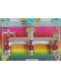 GRIFO JARD TRIPLE 3/4"X3/4" 3 VIAS S&M