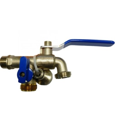 GRIFO JARD 2 MANGUERAS 1/2''-3/4" LAT/CR S&M