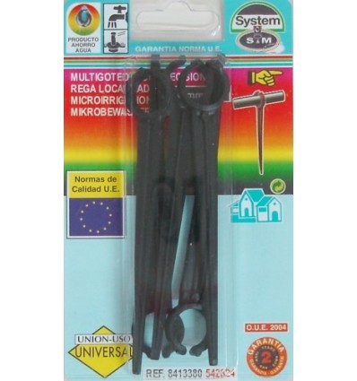 PIQUETA RIEGO S&M GOTEO S&M PP SUJ. MANG. 542824 5 PZ