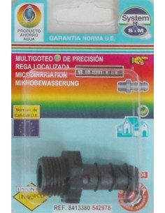 TERMINAL RIEGO 16X1/2" GOTEO S&M PP MACHO 542978