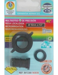 TERMINAL RIEGO 16X1/2" GOTEO S&M PP HEMBRA 543036