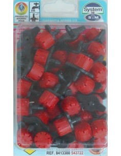 GOTERO RIEGO GOTEO 0 A 70 LT/H REG S&M 50 PZ
