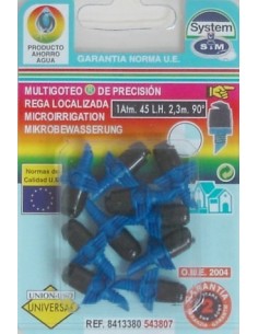 DIFUSOR RIEGO S&M GOTEO S&M PP MICRO 543807 10 PZ