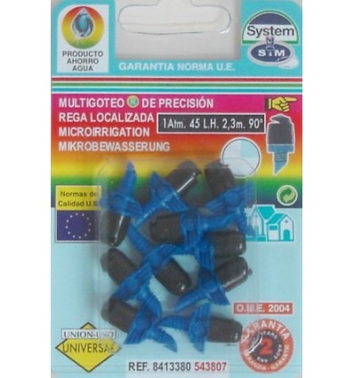 DIFUSOR RIEGO S&M GOTEO S&M PP MICRO 543807 10 PZ