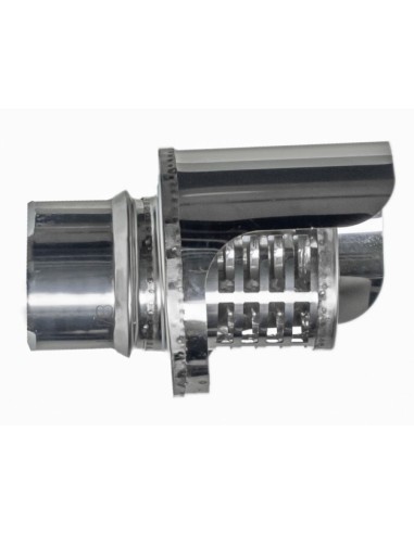 TERMINAL ESTUFA PELLET HORIZ DIAMT80MM INOX ANTILLUVIA EXOJO
