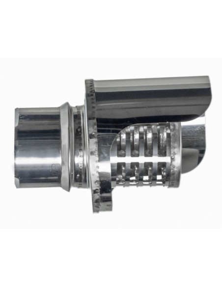 TERMINAL ESTUFA PELLET HORIZ DIAMT80MM INOX ANTILLUVIA EXOJO