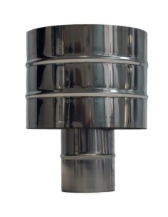 ANTIRREVOCANTE ESTUFA PELLET DIAMT80MM INOX EXOJO