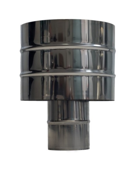 ANTIRREVOCANTE ESTUFA PELLET DIAMT80MM INOX EXOJO