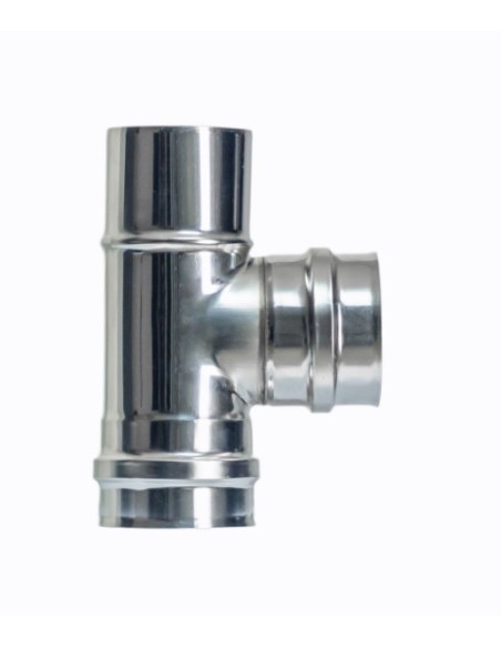 TE ESTUFA PELLET 90º DIAMT80MM INOX EXOJO