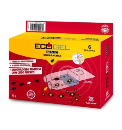 CEBO CUCARACHAS GEL 6PZ ECOGEL 15 GR
