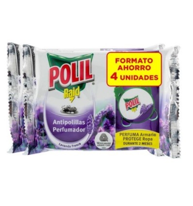 ANTIPOLILLAS LAVANDA POLILL RAID GANCHO J664164 4 PZ