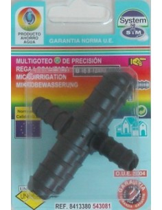 CONECTOR RIEGO 16-12 MM GOTEO S&M PP EN T REDUC. 543081 2 PZ