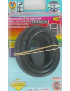 TUBO RIEGO 3X4MM GOTEO S&M PP MICRO FLEX. 010828 3 MT