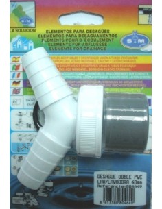 DESAGUE EVAC LAVADORA 40MM DB PVC S&M