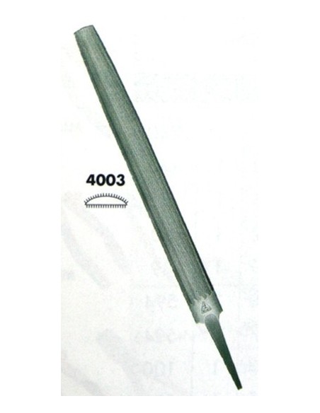 Lima mecánico media caña dentado entrefino 250 x 19 x 6 mm