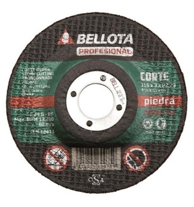Disco abrasivo de corte piedra