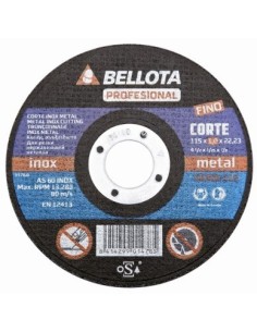 Disco abrasivo de corte inoxidable