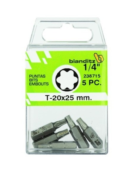 Punta 1/4" 25 mm Torx EXTRA DURA