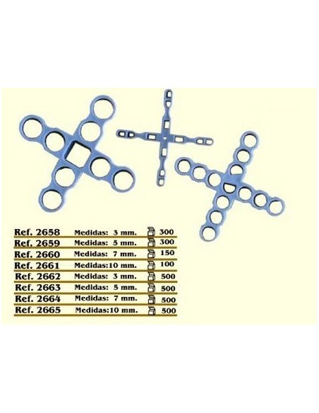Cruceta para construcción de pavimentos