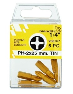 Punta 1/4" estrella PHILLIPS PH-2IO