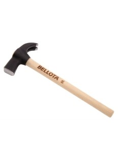 Martillo carpintero con uña y mango de madera