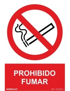 Cartel señal PVC prohibido 210x300 mm