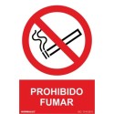 Cartel señal PVC prohibido 210x300 mm