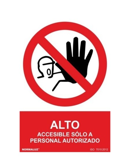 Cartel señal PVC prohibido 210x300 mm