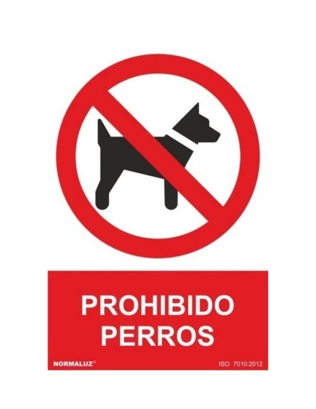 Cartel señal PVC prohibido 210x300 mm
