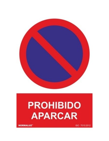 Cartel señal PVC prohibido 210x300 mm
