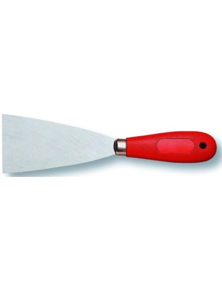 Espátula de pintor con mango plástico hoja templada