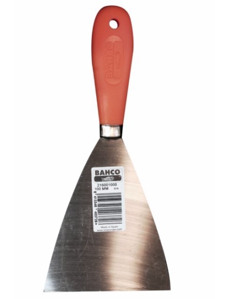 Espátula de pintor con mango plástico hoja templada