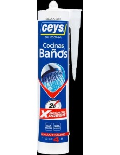 Silicona ácida secado rápido cocina/baño 280ml