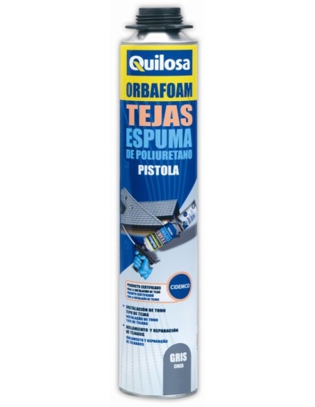 Espuma poliuretano gris tejado 750ml