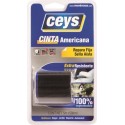 Cinta americana adhesiva negra